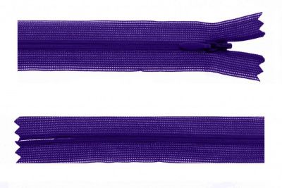 Молния потайная Т3 866, 50 см, капрон, цвет фиолетовый - купить в Находке. Цена: 8.62 руб.