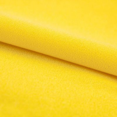 Креп стрейч Амузен 12-0752, 85 гр/м2, шир.150см, цвет жёлтый - купить в Находке. Цена 194.07 руб.