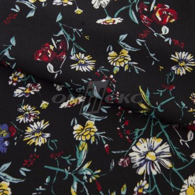 Плательная ткань "Фламенко" 6.2, 80 гр/м2, шир.150 см, принт растительный - купить в Находке. Цена 239.03 руб.