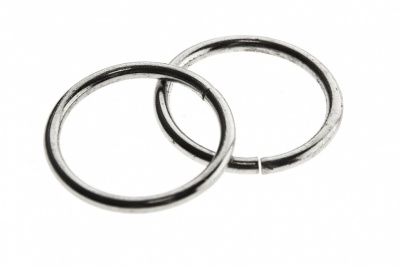 Кольцо металлическое d-15 мм, цв.-никель - купить в Находке. Цена: 2.45 руб.