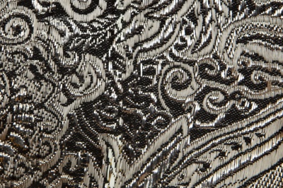 Ткань костюмная жаккард №11, 140 гр/м2, шир.150см, цвет тем.серебро - купить в Находке. Цена 383.29 руб.