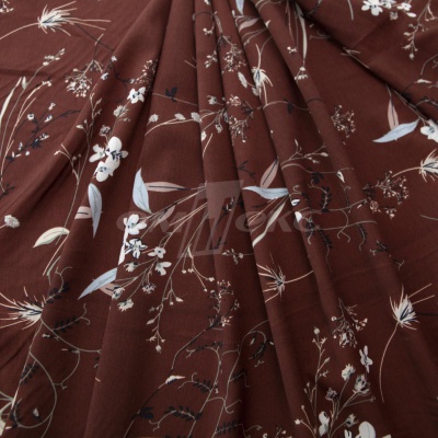 Плательная ткань "Фламенко" 2.2, 80 гр/м2, шир.150 см, принт растительный - купить в Находке. Цена 239.03 руб.