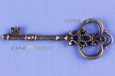 Декоративный элемент для творчества из металла "Ключ"8,5 см  - купить в Находке. Цена: 26.66 руб.