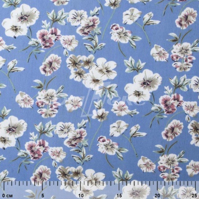 Плательная ткань "Фламенко" 12.1, 80 гр/м2, шир.150 см, принт растительный - купить в Находке. Цена 241.49 руб.