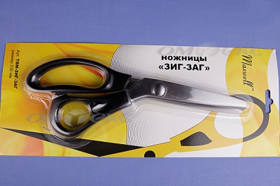 Ножницы ЗИГ-ЗАГ "MAXWELL" 230 мм - купить в Находке. Цена: 1 041.25 руб.