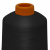 Нитки текстурированные кручёные, намот. 15 000 м, цвет чёрный - купить в Находке. Цена: 237.24 руб.
