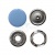 Кнопка рубашечная (закрытая) 9,5мм - эмаль, цв.182 - св.голубой - купить в Находке. Цена: 5.74 руб.