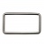 Рамка металлическая прямоугольная, 40 х 15 мм- тём.никель - купить в Находке. Цена: 4.60 руб.