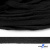 Шнур плетеный d-8 мм плоский, 70% хлопок 30% полиэстер, уп.85+/-1 м, цв.- чёрный - купить в Находке. Цена: 735 руб.
