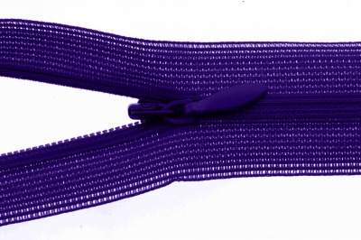 Молния потайная Т3 866, 20 см, капрон, цвет фиолетовый - купить в Находке. Цена: 5.27 руб.
