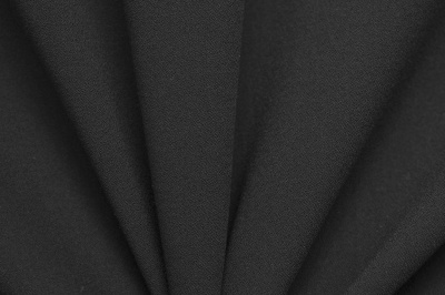 Костюмная ткань с вискозой "Бриджит", 210 гр/м2, шир.150см, цвет чёрный - купить в Находке. Цена 570.73 руб.