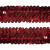 Тесьма с пайетками 3, шир. 30 мм/уп. 25+/-1 м, цвет красный - купить в Находке. Цена: 1 087.39 руб.